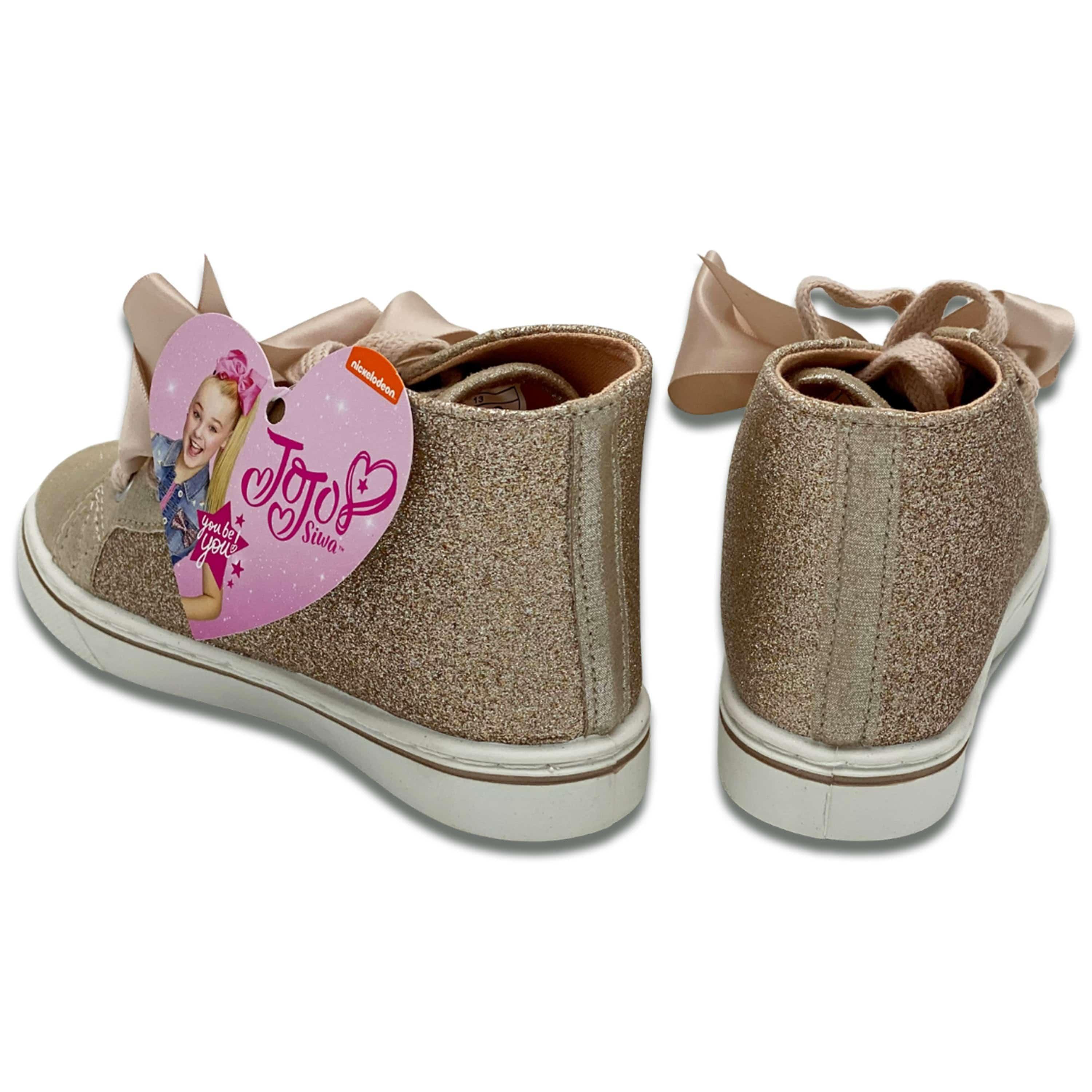 Jojo Siwa Shoes Girls Size 2 Iridescent Bow Shoes High Tops | eBay
